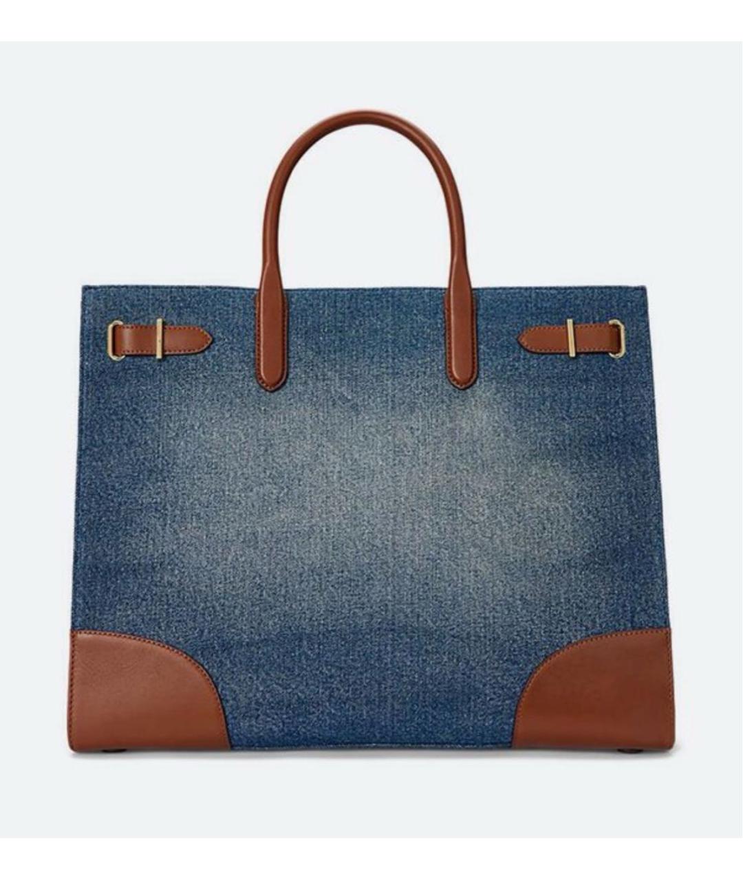 RALPH LAUREN Мульти деним сумка тоут, фото 3