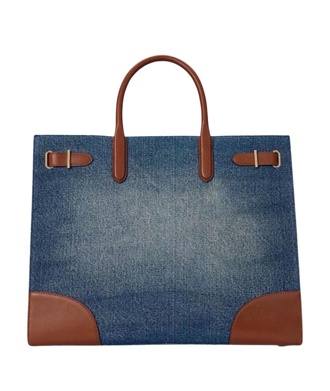 RALPH LAUREN Мульти деним сумка тоут, фото 1