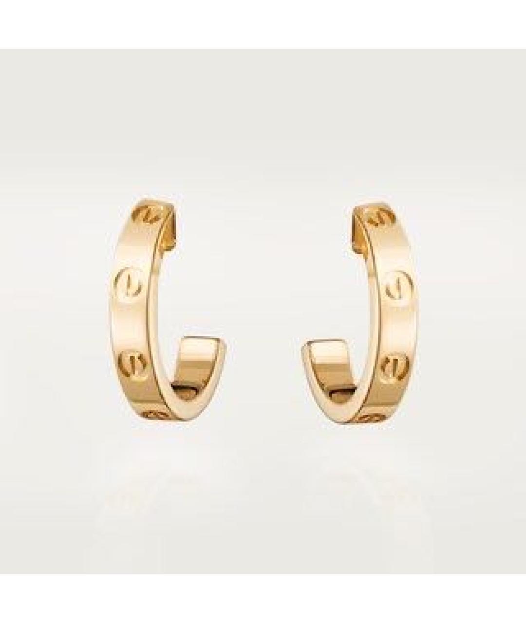 CARTIER Золотые серьги из желтого золота, фото 2