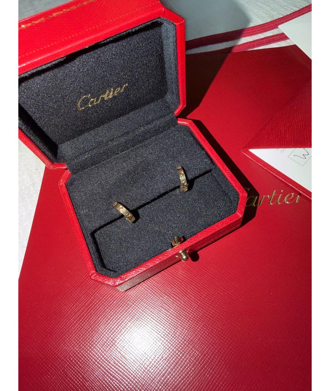 CARTIER Золотые серьги из желтого золота, фото 6