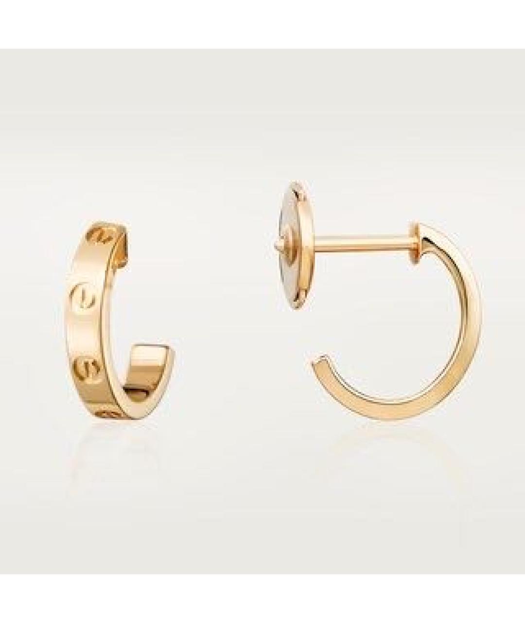 CARTIER Золотые серьги из желтого золота, фото 9