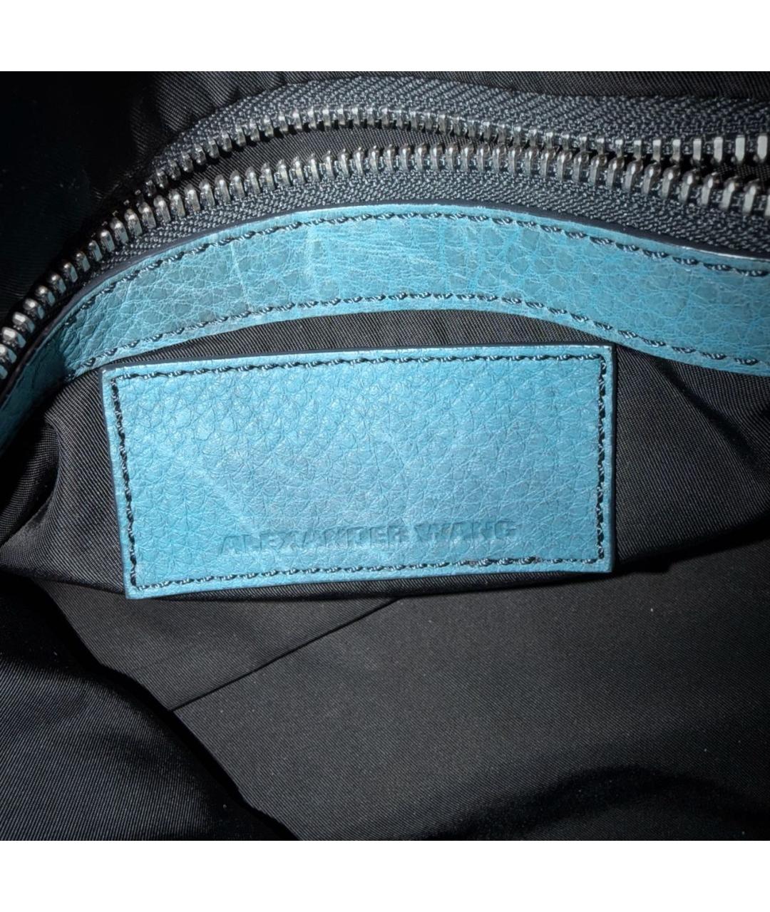 ALEXANDER WANG Бирюзовая кожаная сумка тоут, фото 5