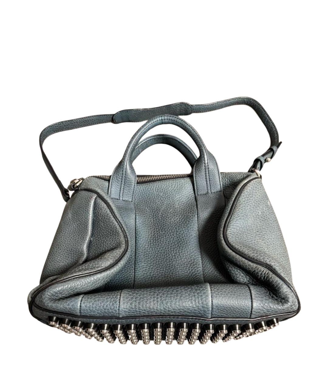 ALEXANDER WANG Бирюзовая кожаная сумка тоут, фото 1