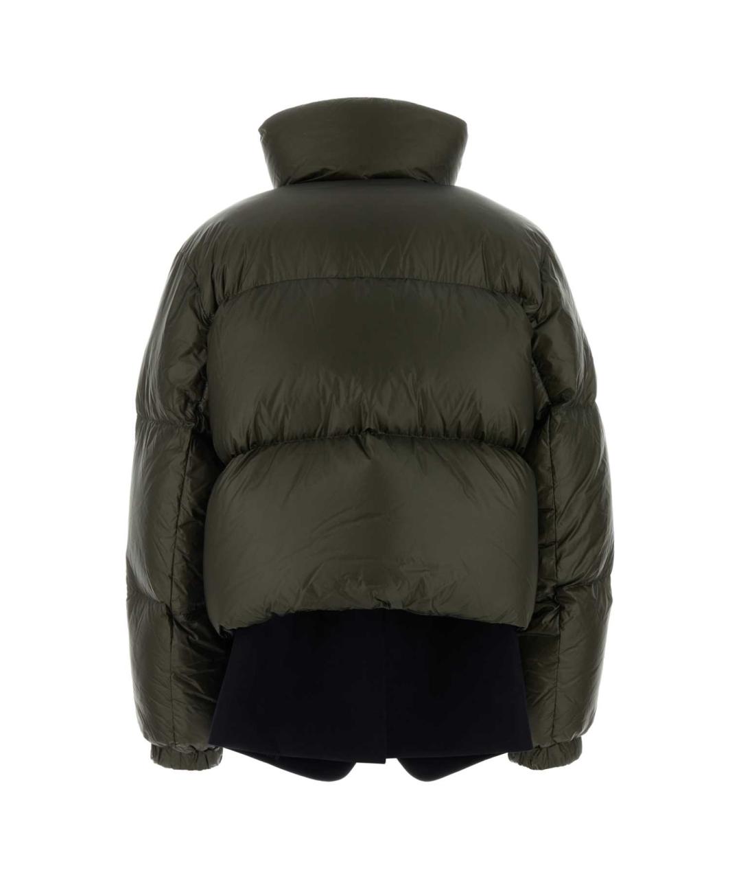 SACAI Зеленый полиамидовый пуховик, фото 2