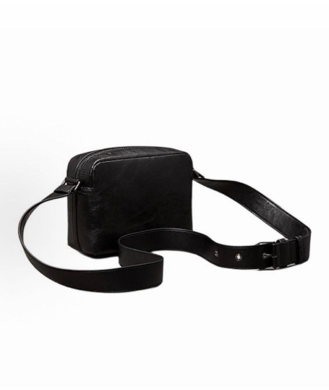 CALVIN KLEIN Черная сумка на плечо из искусственной кожи, фото 3