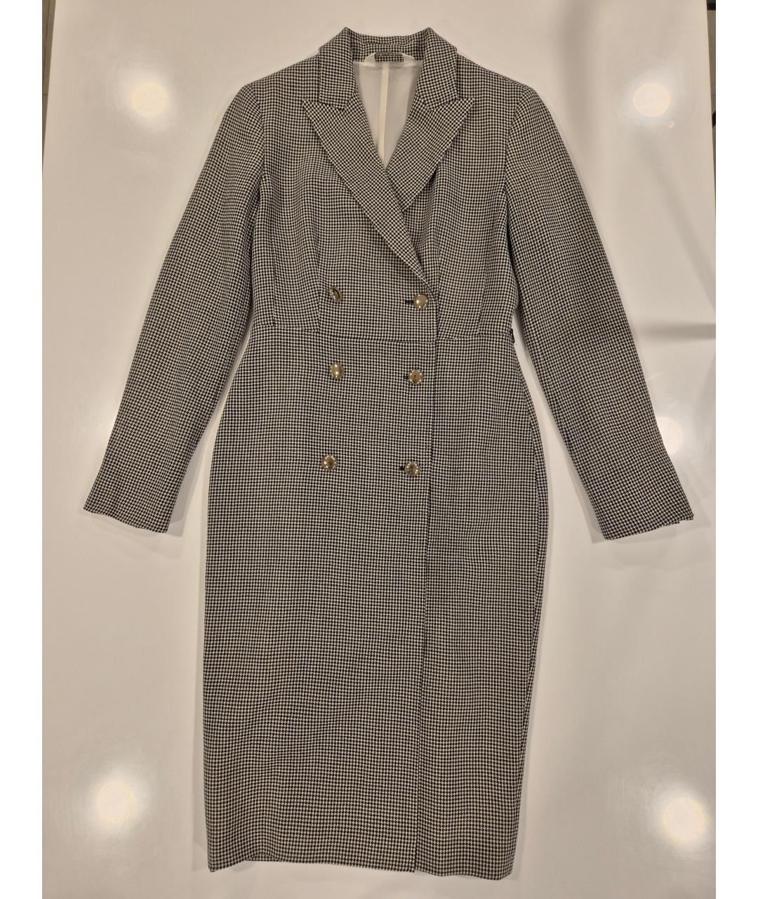 MAX MARA Мульти шерстяное повседневное платье, фото 7