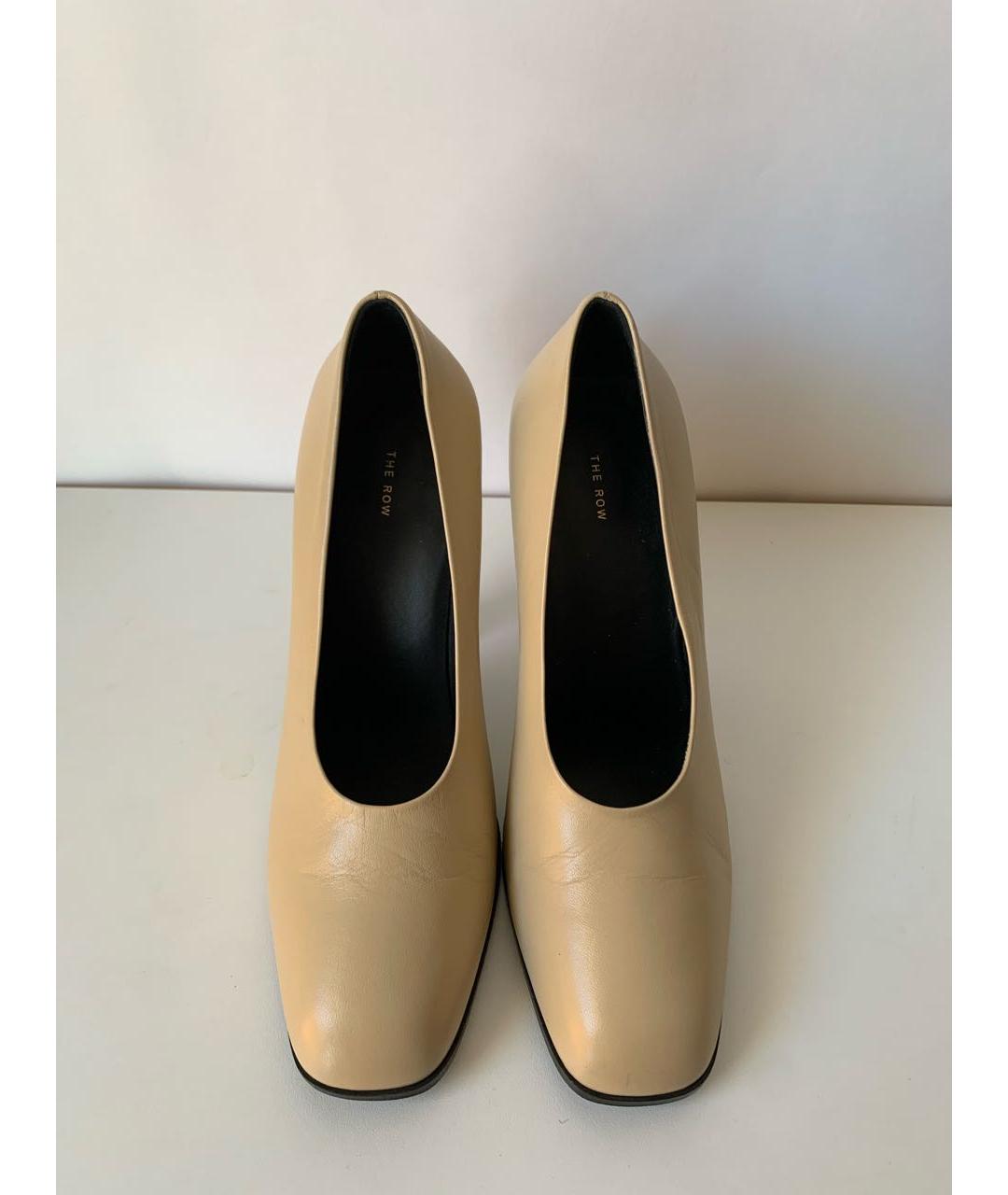 THE ROW Бежевые кожаные туфли, фото 2