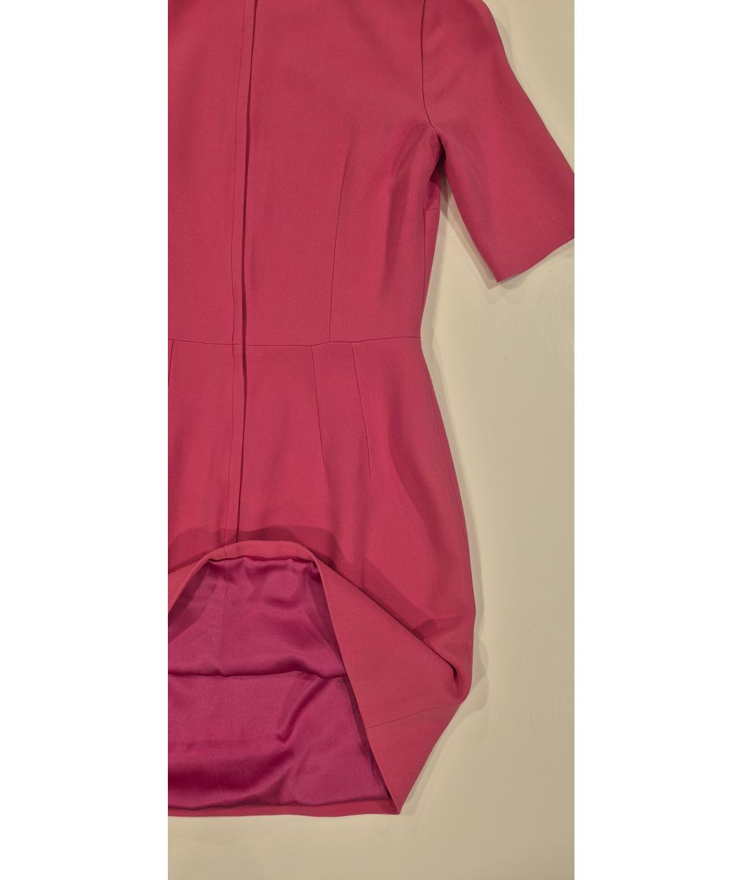 DOLCE&GABBANA Розовое вискозное повседневное платье, фото 6