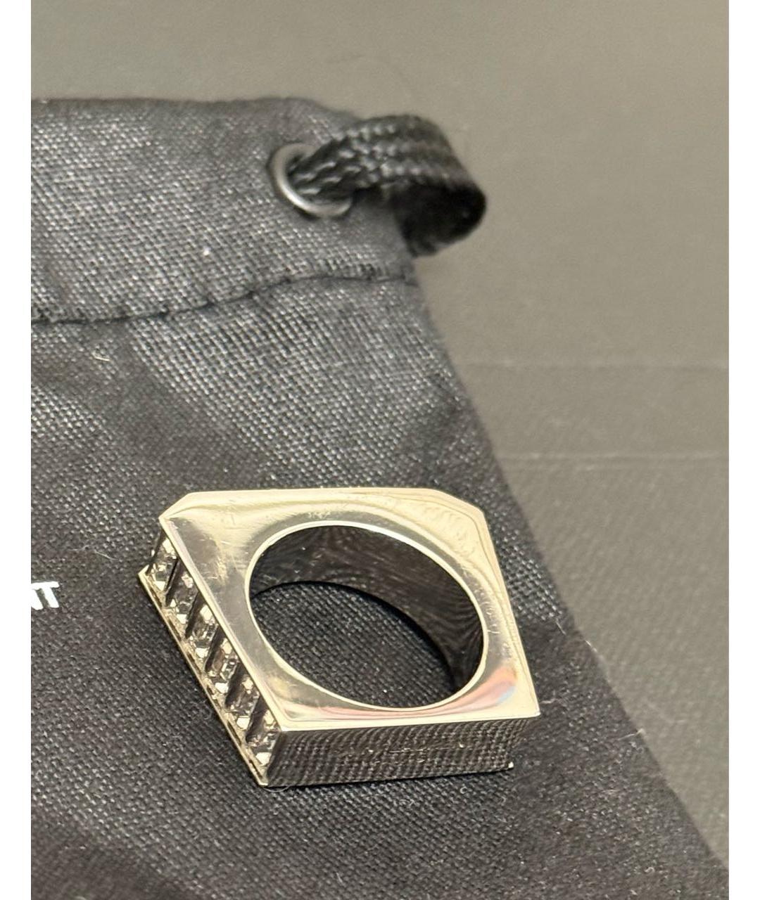SAINT LAURENT Серебряное латунное кольцо, фото 7