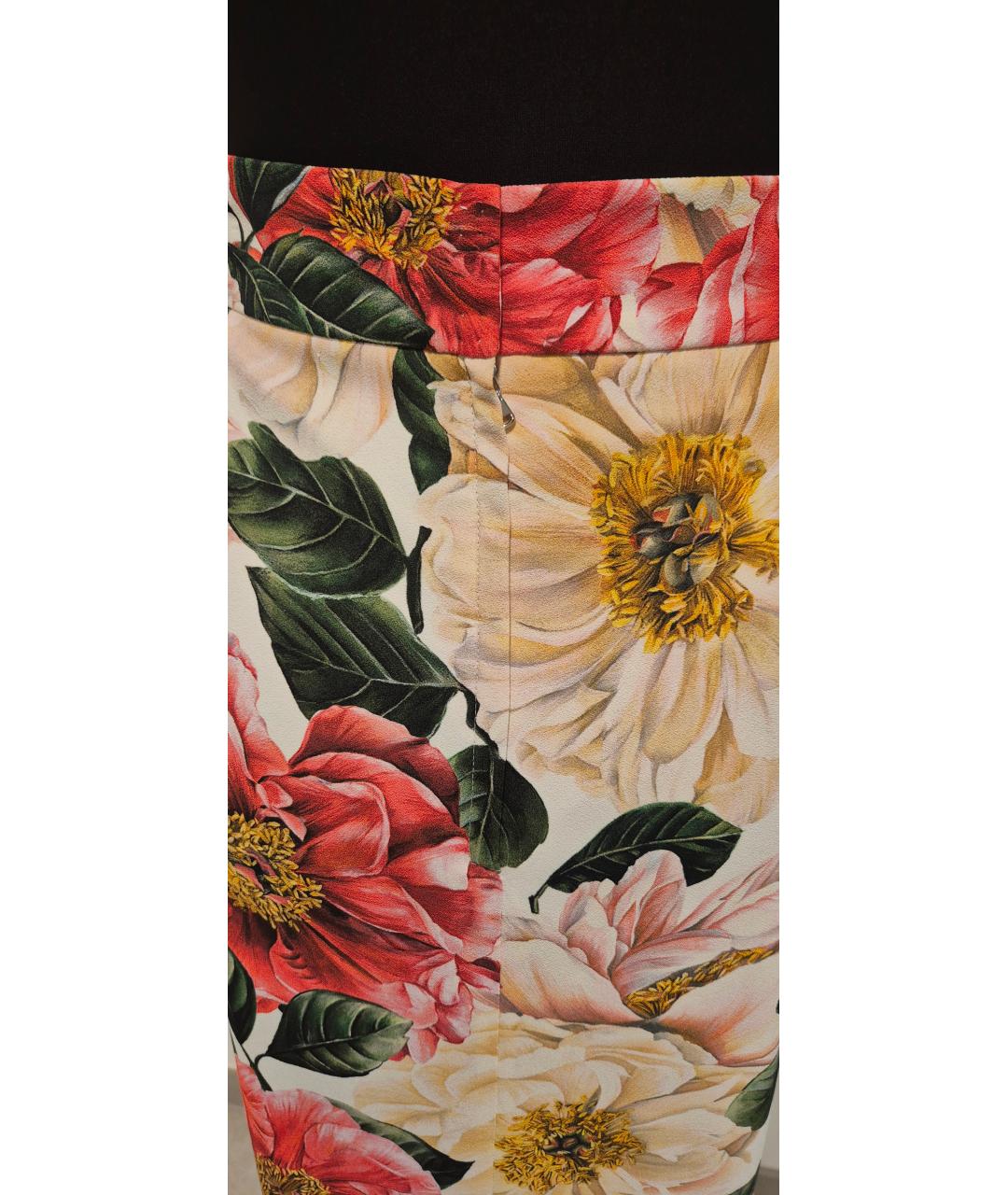 DOLCE&GABBANA Мульти вискозная юбка миди, фото 4