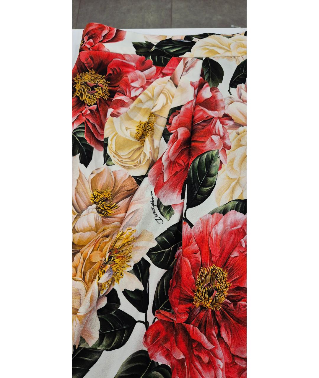 DOLCE&GABBANA Мульти вискозная юбка миди, фото 7