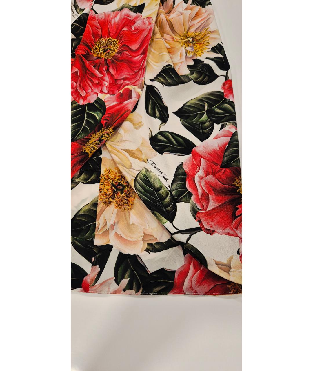 DOLCE&GABBANA Мульти вискозная юбка миди, фото 6