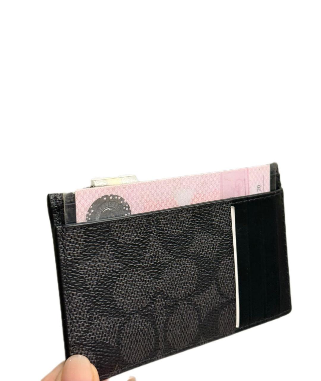COACH Черный кардхолдер, фото 5