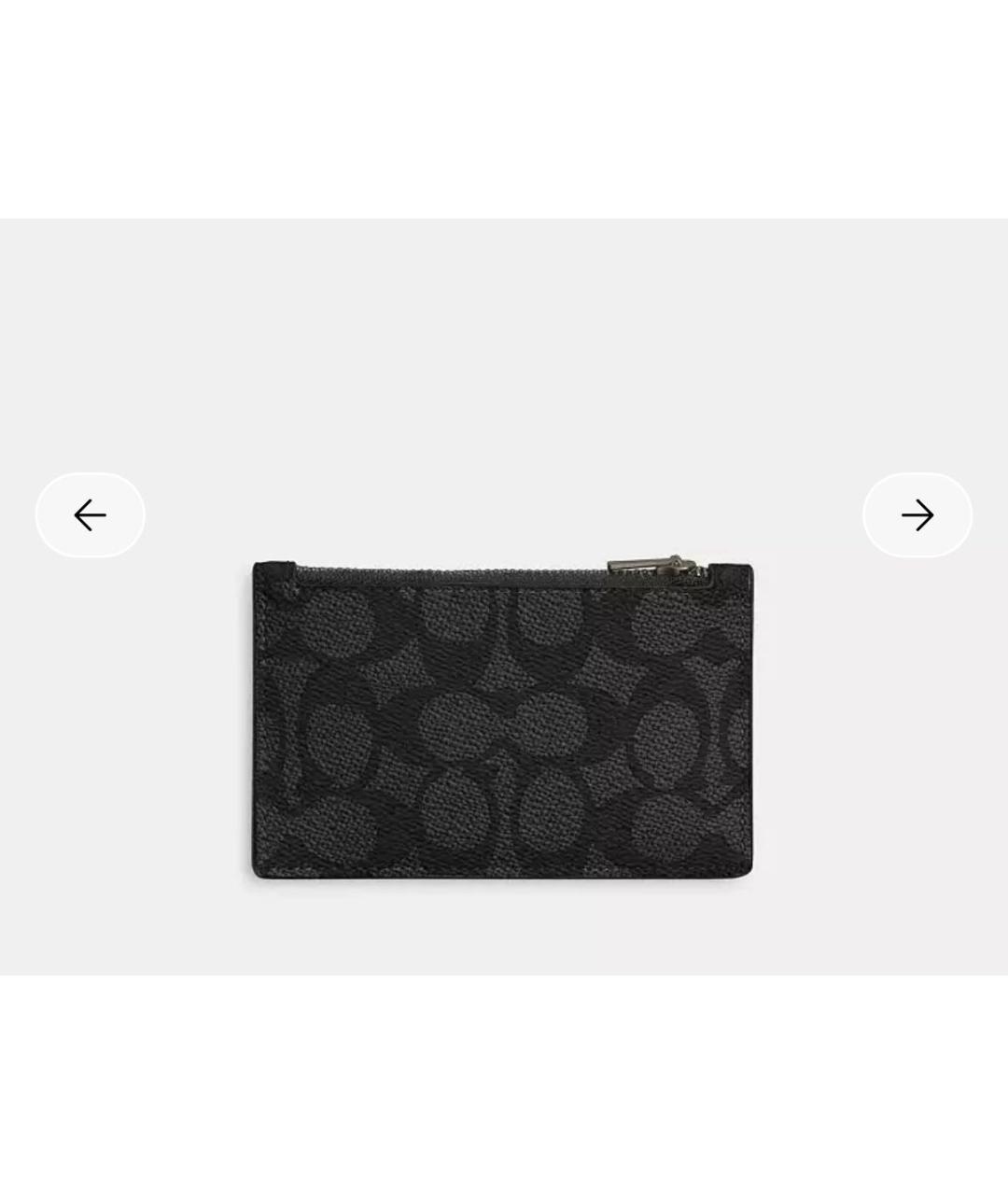 COACH Черный кардхолдер, фото 2