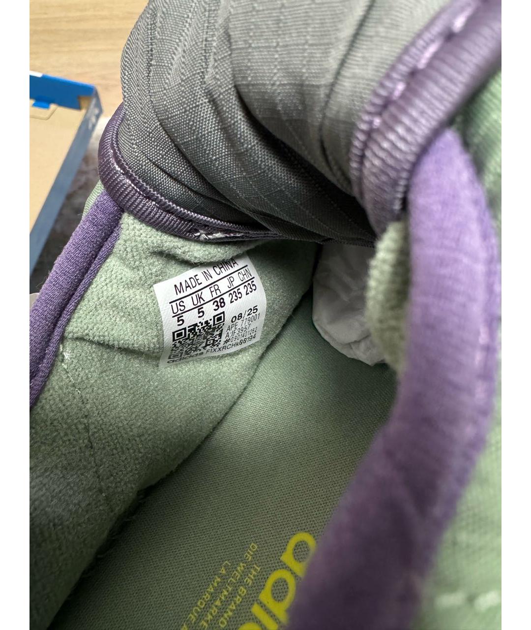 ADIDAS Зеленые текстильные ботинки, фото 6