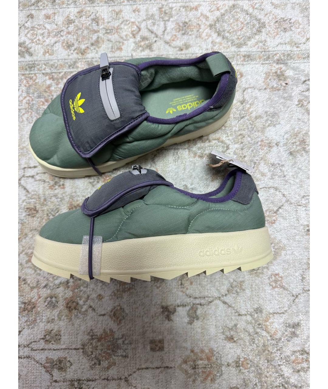 ADIDAS Зеленые текстильные ботинки, фото 4