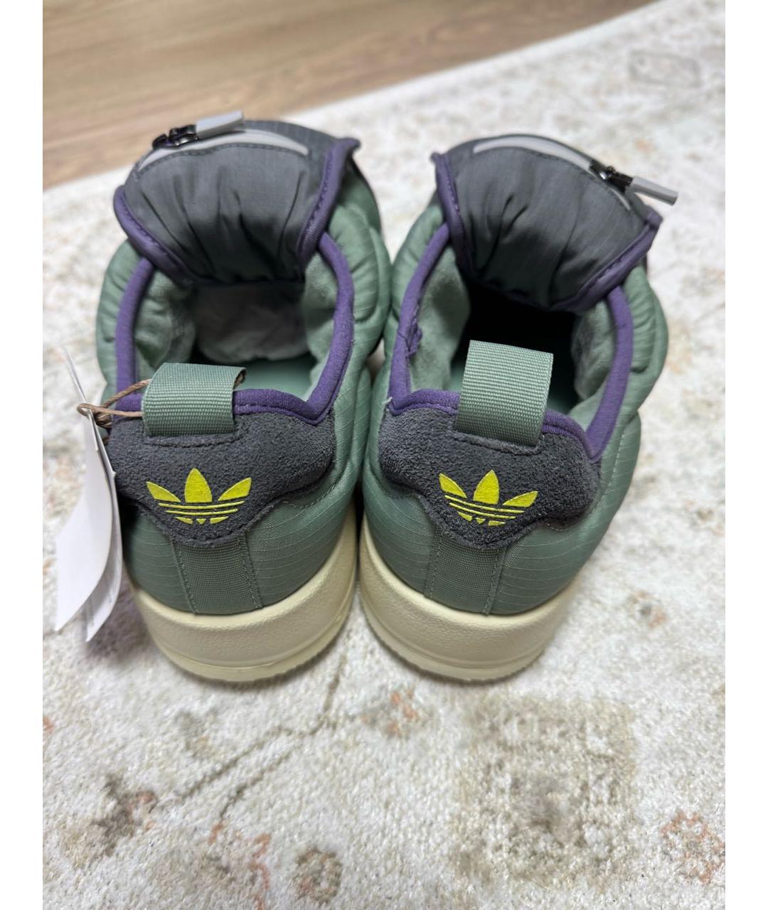 ADIDAS Зеленые текстильные ботинки, фото 3