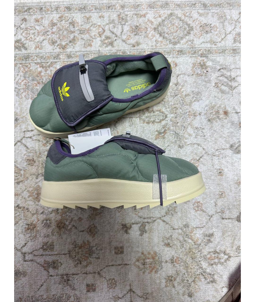 ADIDAS Зеленые текстильные ботинки, фото 9