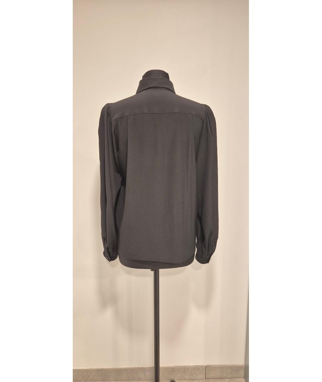 GIVENCHY Черная креповая блузы, фото 2