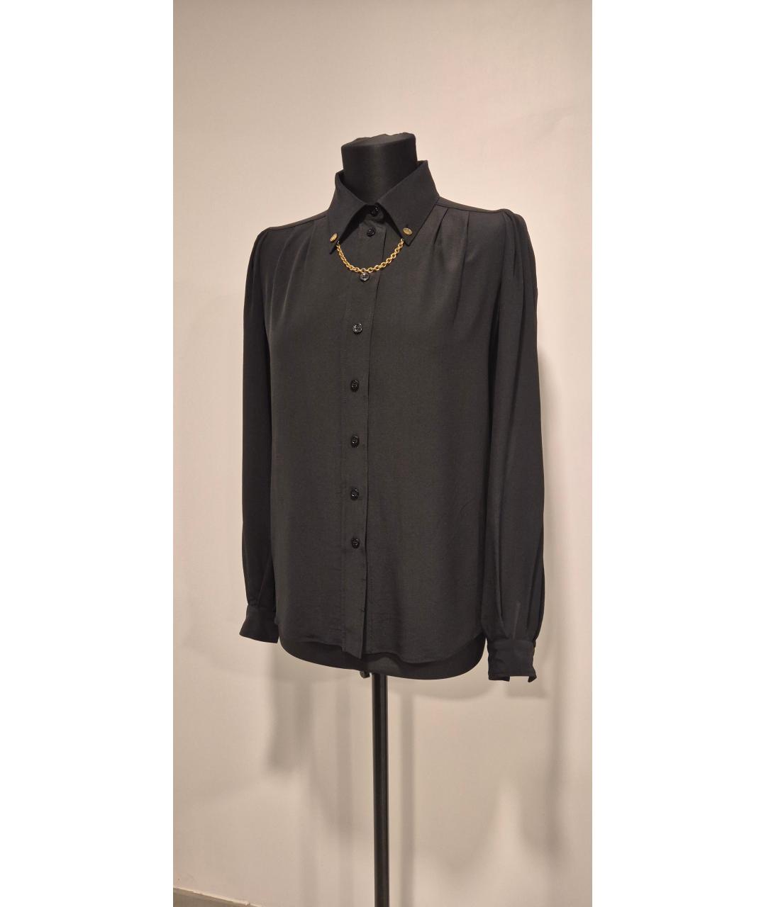 GIVENCHY Черная креповая блузы, фото 9