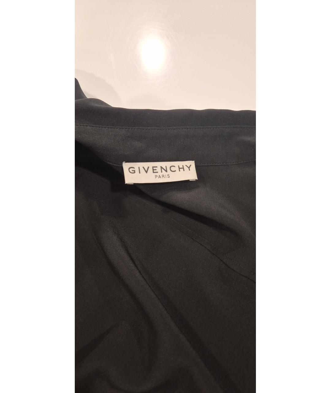 GIVENCHY Черная креповая блузы, фото 8