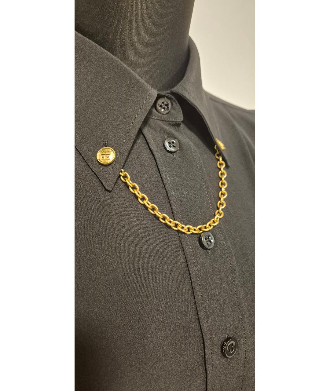 GIVENCHY Черная креповая блузы, фото 6