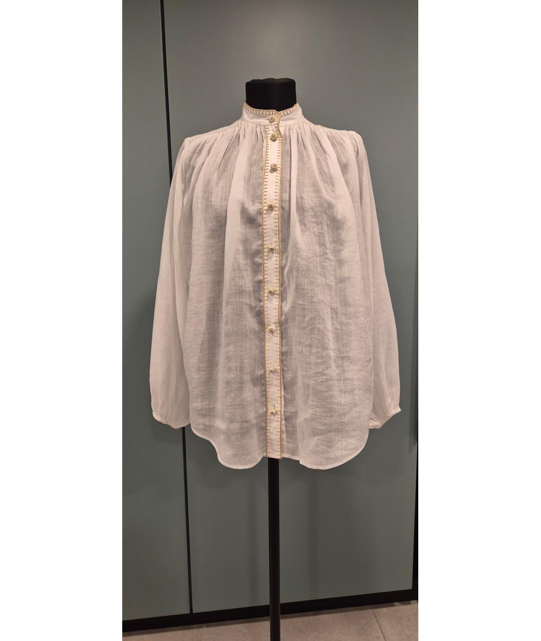 ZIMMERMANN Белая блузы, фото 10