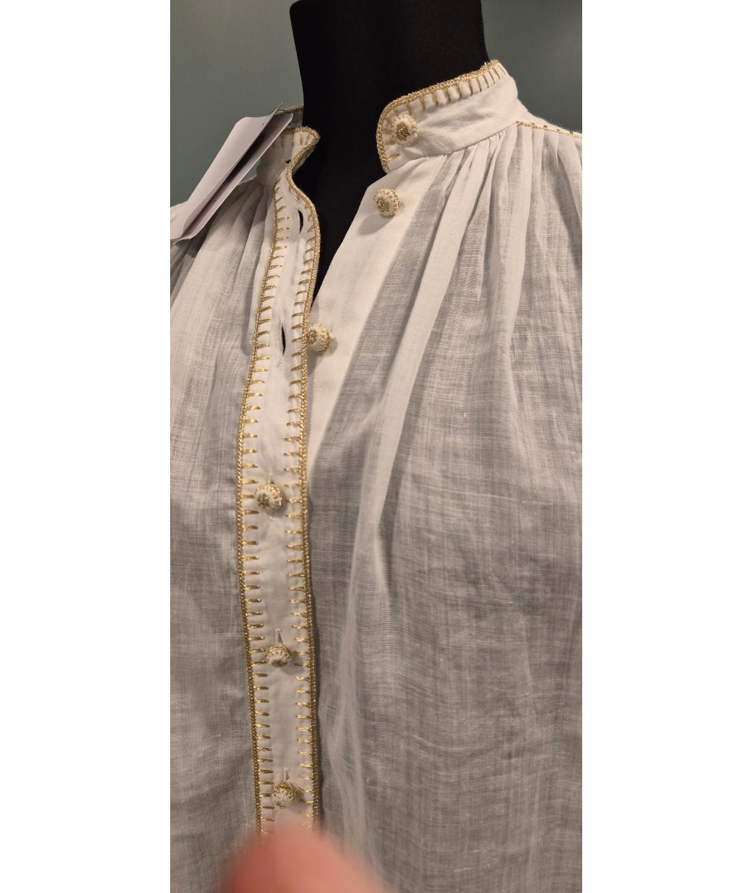 ZIMMERMANN Белая блузы, фото 4