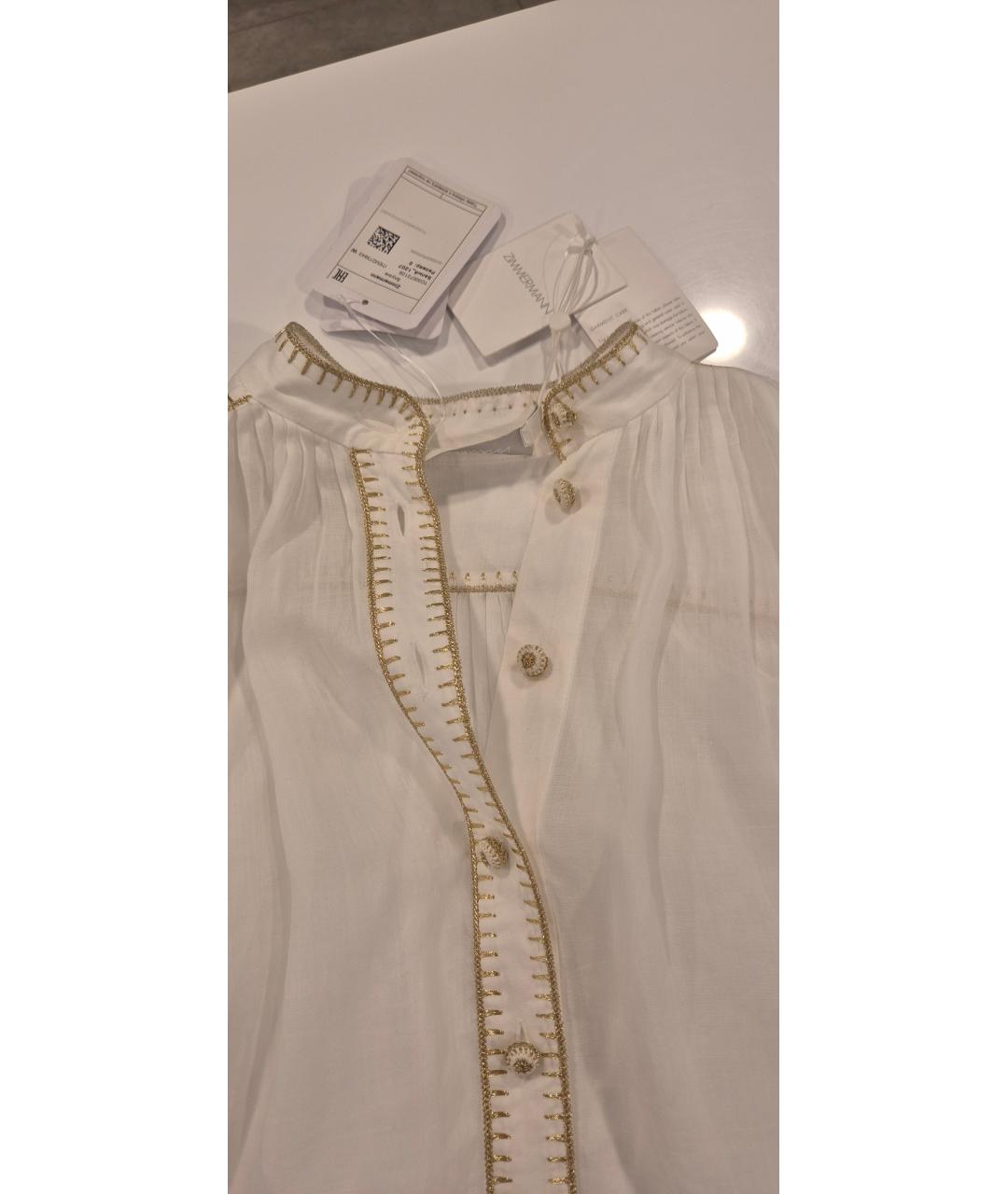 ZIMMERMANN Белая блузы, фото 9