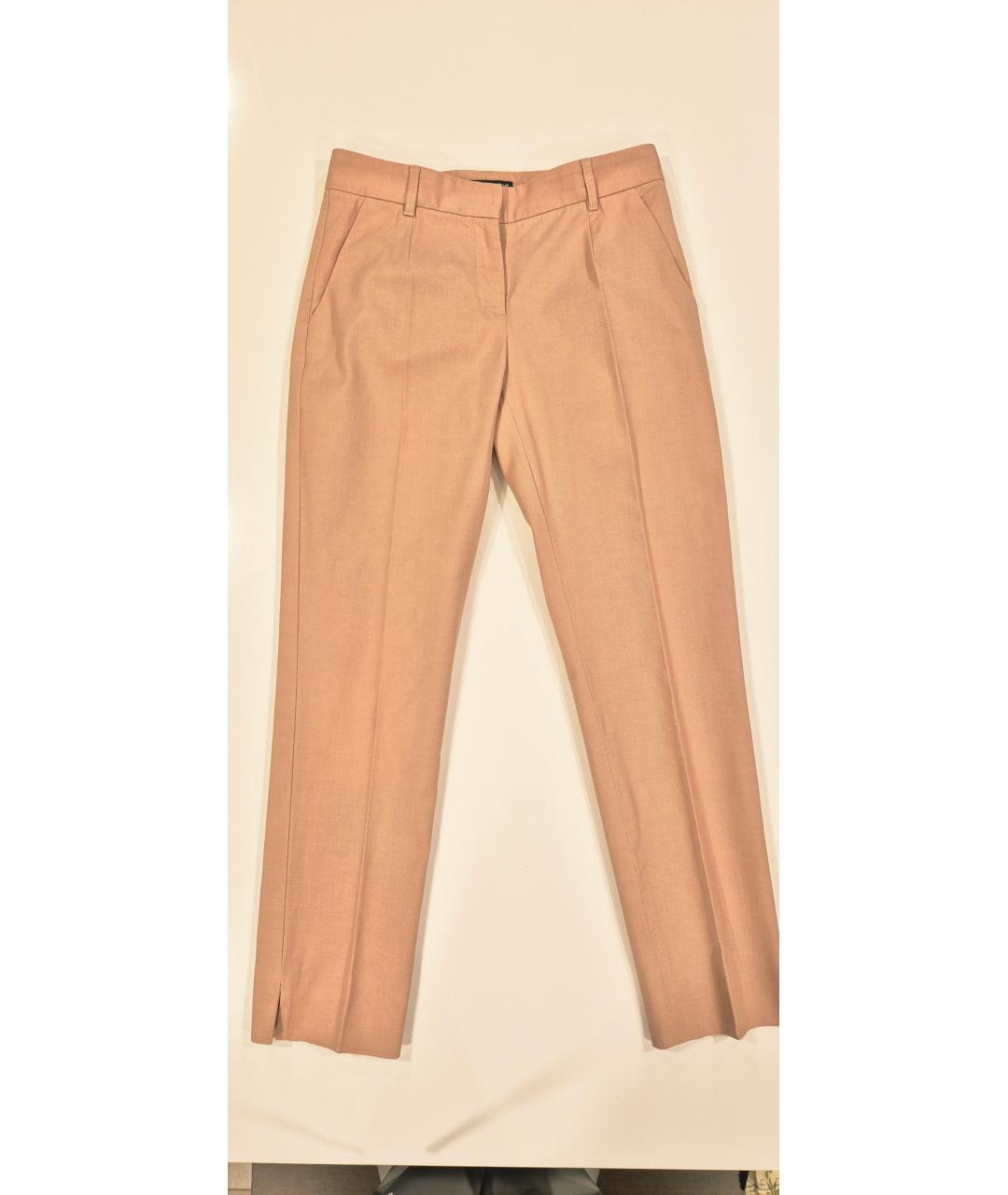 DOLCE&GABBANA Розовые шелковые брюки узкие, фото 8