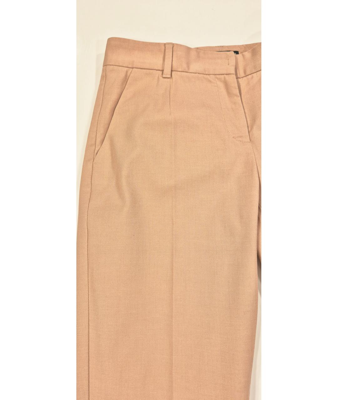 DOLCE&GABBANA Розовые шелковые брюки узкие, фото 7