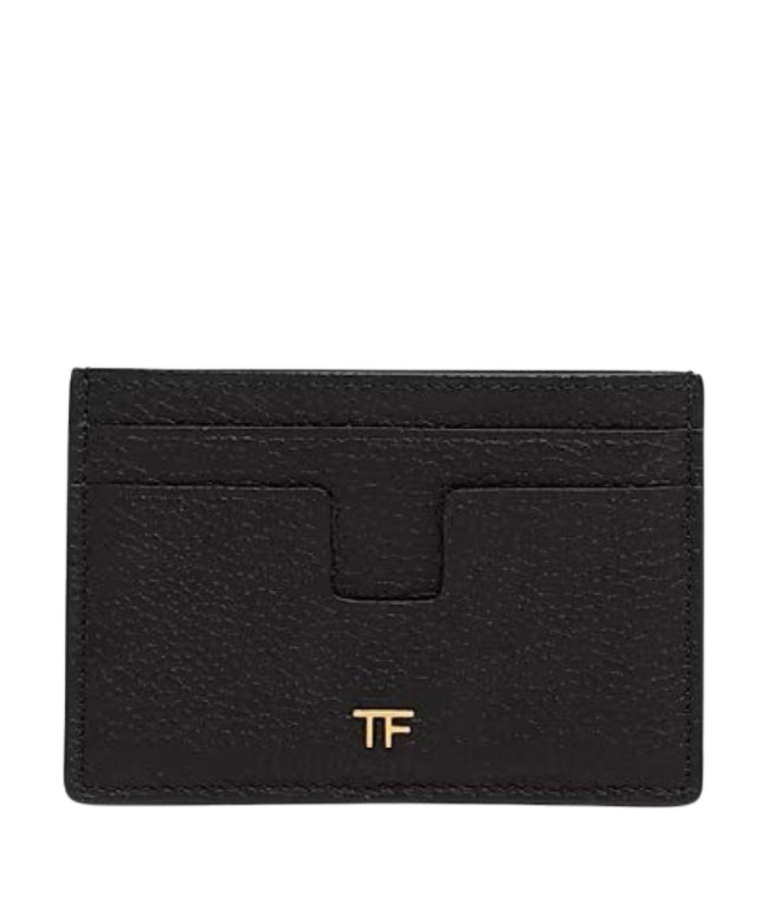 TOM FORD Черный кожаный кардхолдер, фото 1