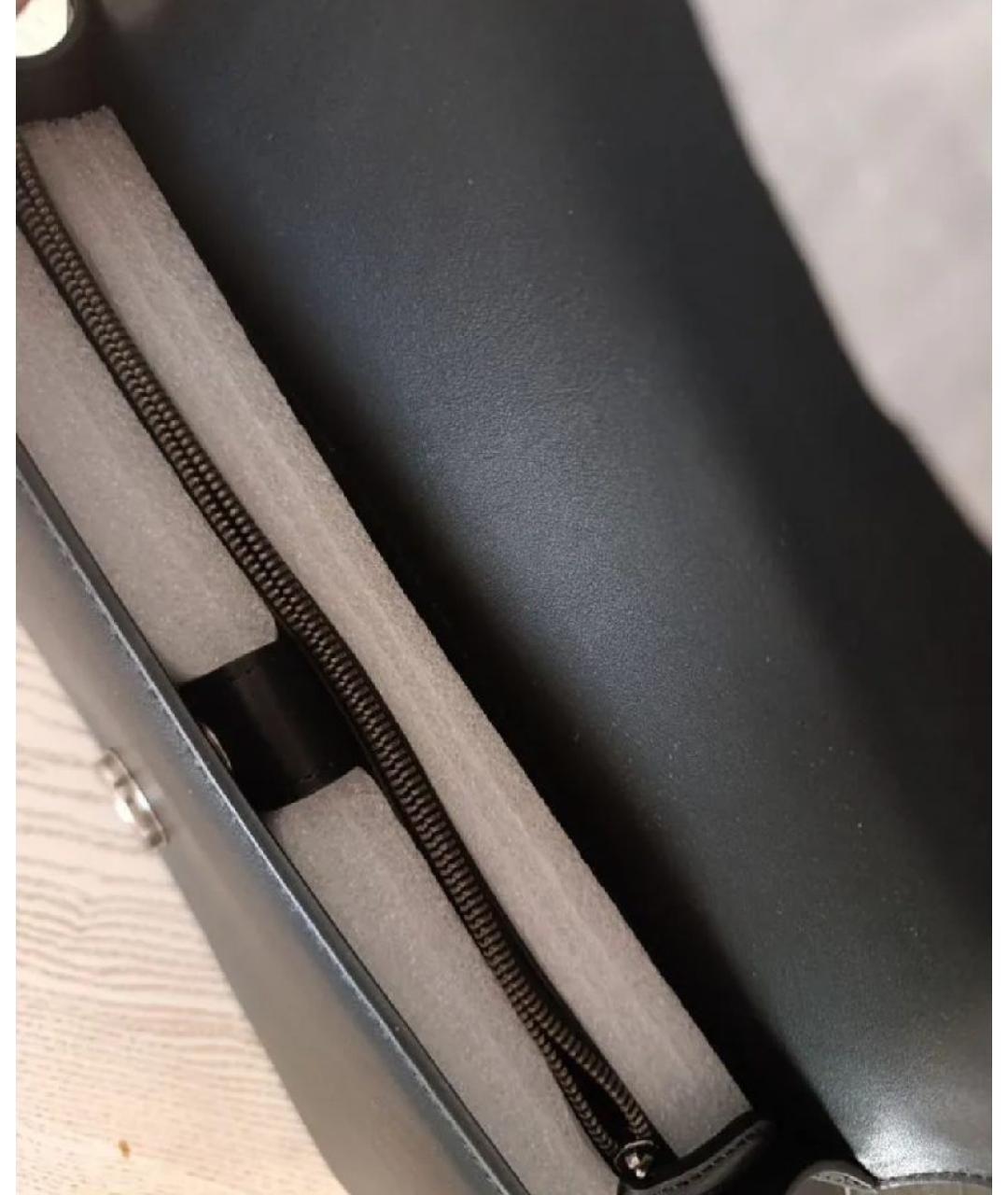 PINKO Черная кожаная сумка через плечо, фото 4