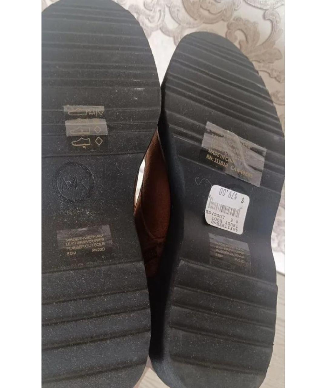 MICHAEL KORS Коричневые замшевые ботинки, фото 4