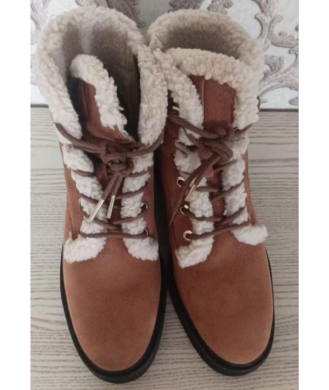 MICHAEL KORS Коричневые замшевые ботинки, фото 2