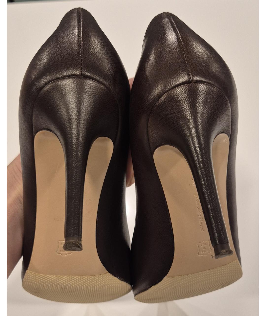 GIANVITO ROSSI Коричневые кожаные туфли, фото 8