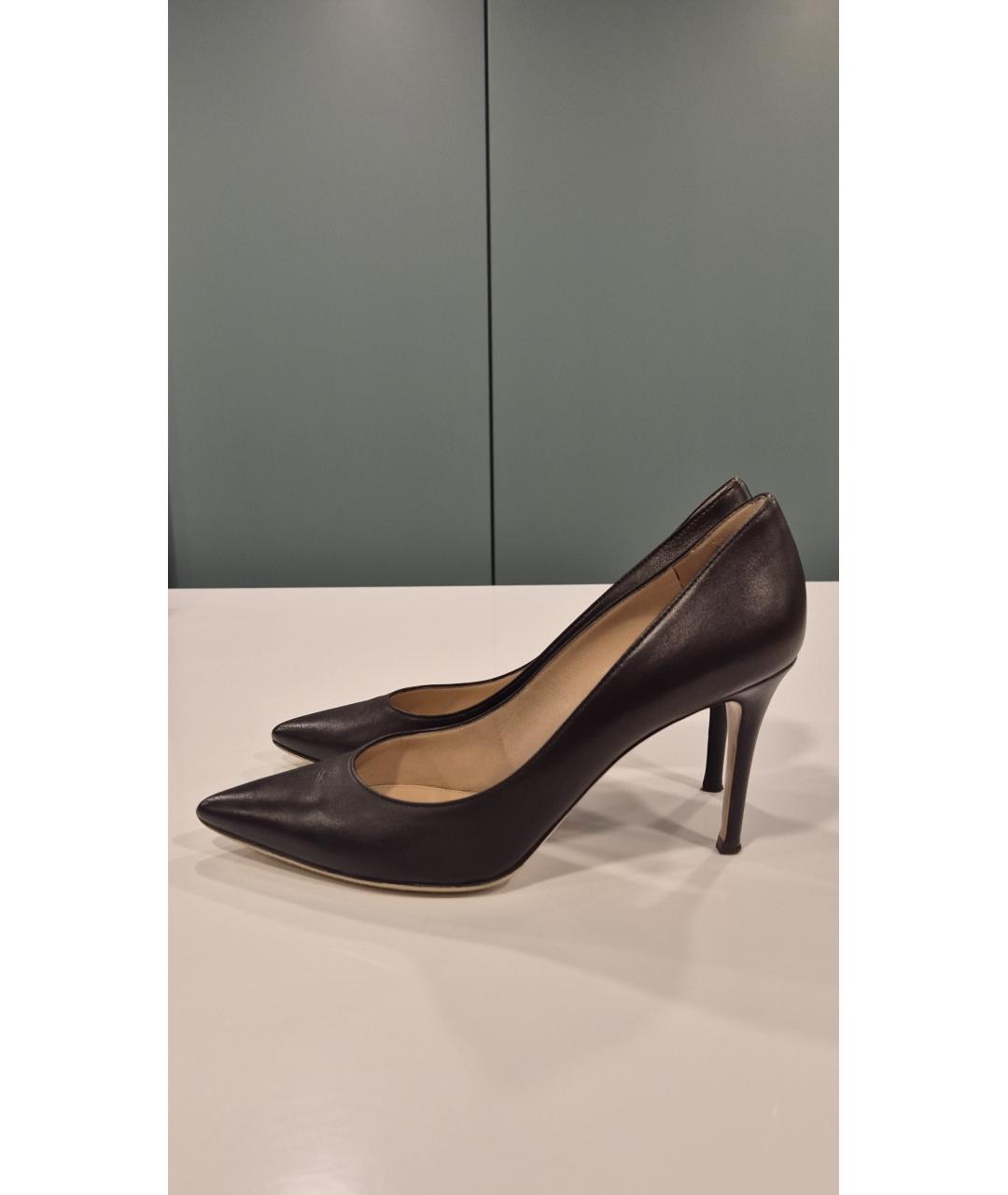 GIANVITO ROSSI Коричневые кожаные туфли, фото 10