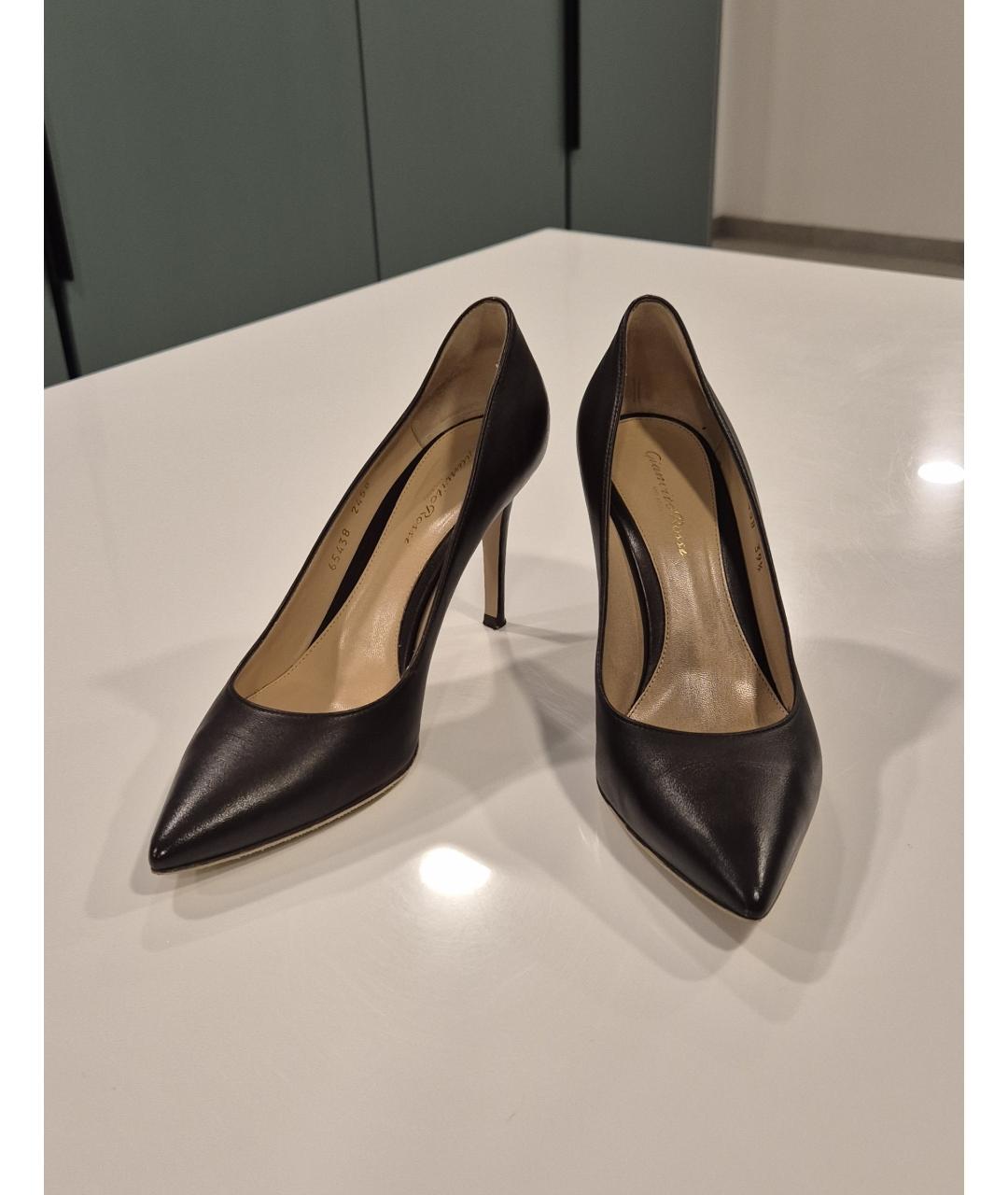 GIANVITO ROSSI Коричневые кожаные туфли, фото 2