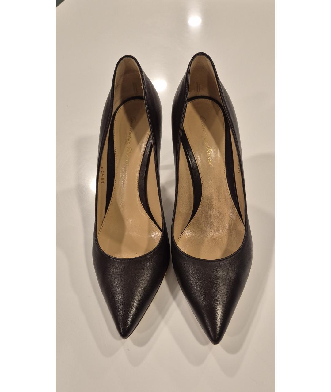 GIANVITO ROSSI Коричневые кожаные туфли, фото 3