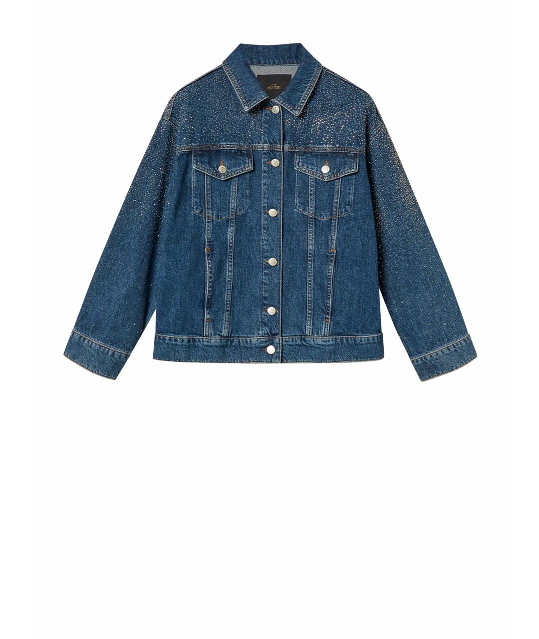 TWIN-SET Синяя хлопковая куртка, фото 8