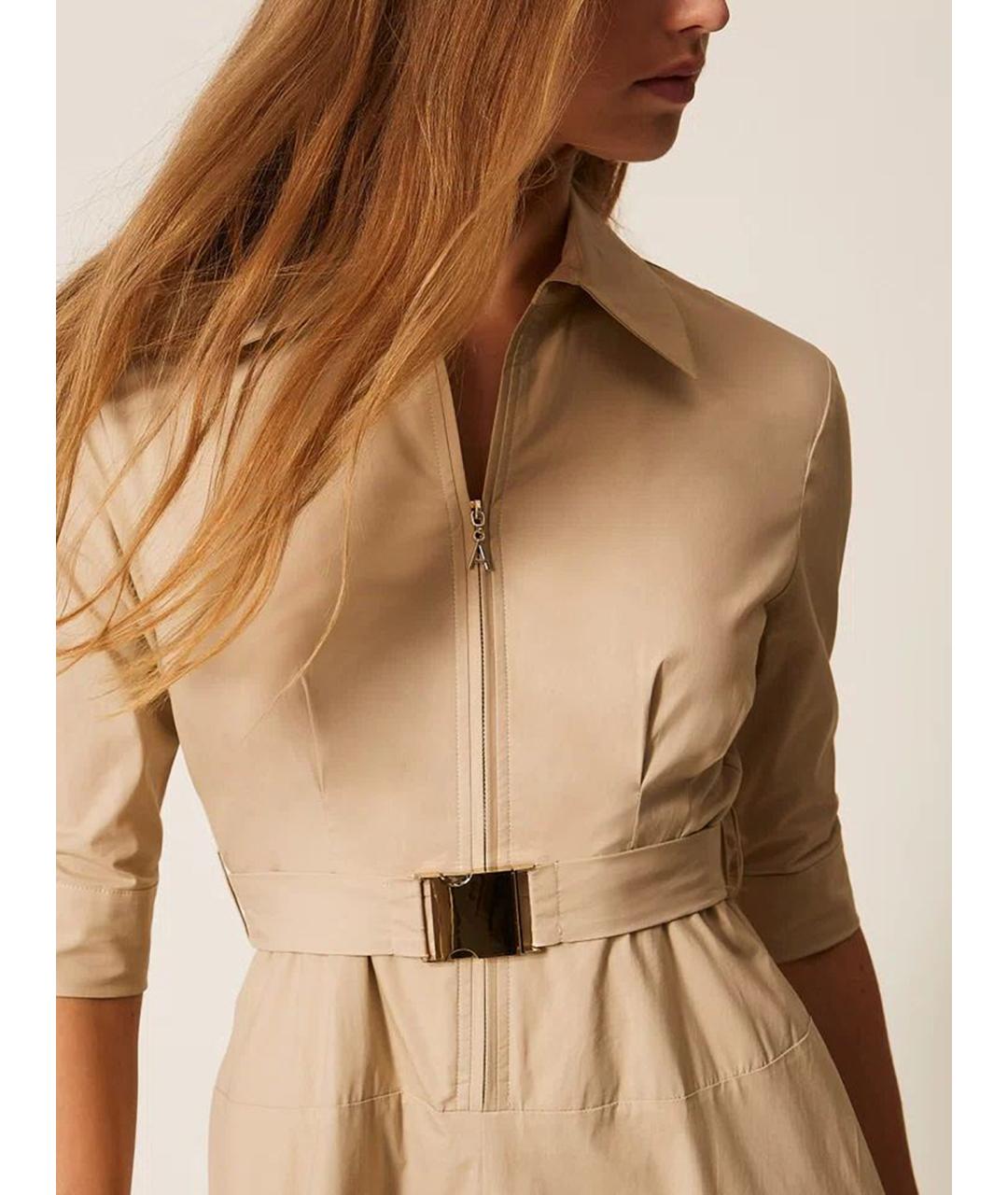 TWIN-SET Хлопковое повседневное платье, фото 5