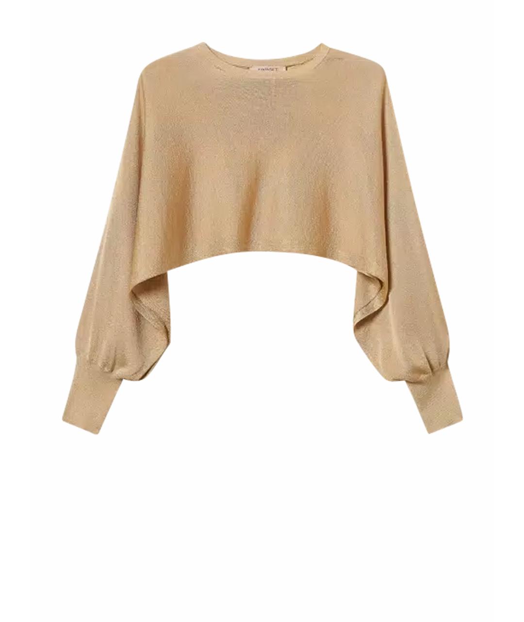 TWIN-SET Бежевый вискозный джемпер / свитер, фото 1