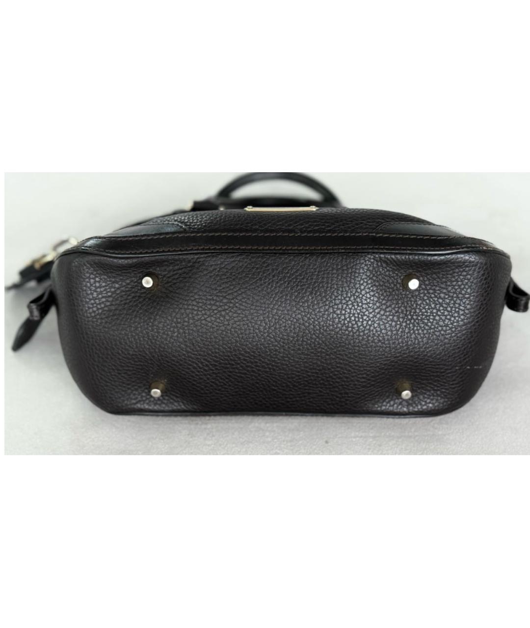 BURBERRY Черная кожаная сумка через плечо, фото 3