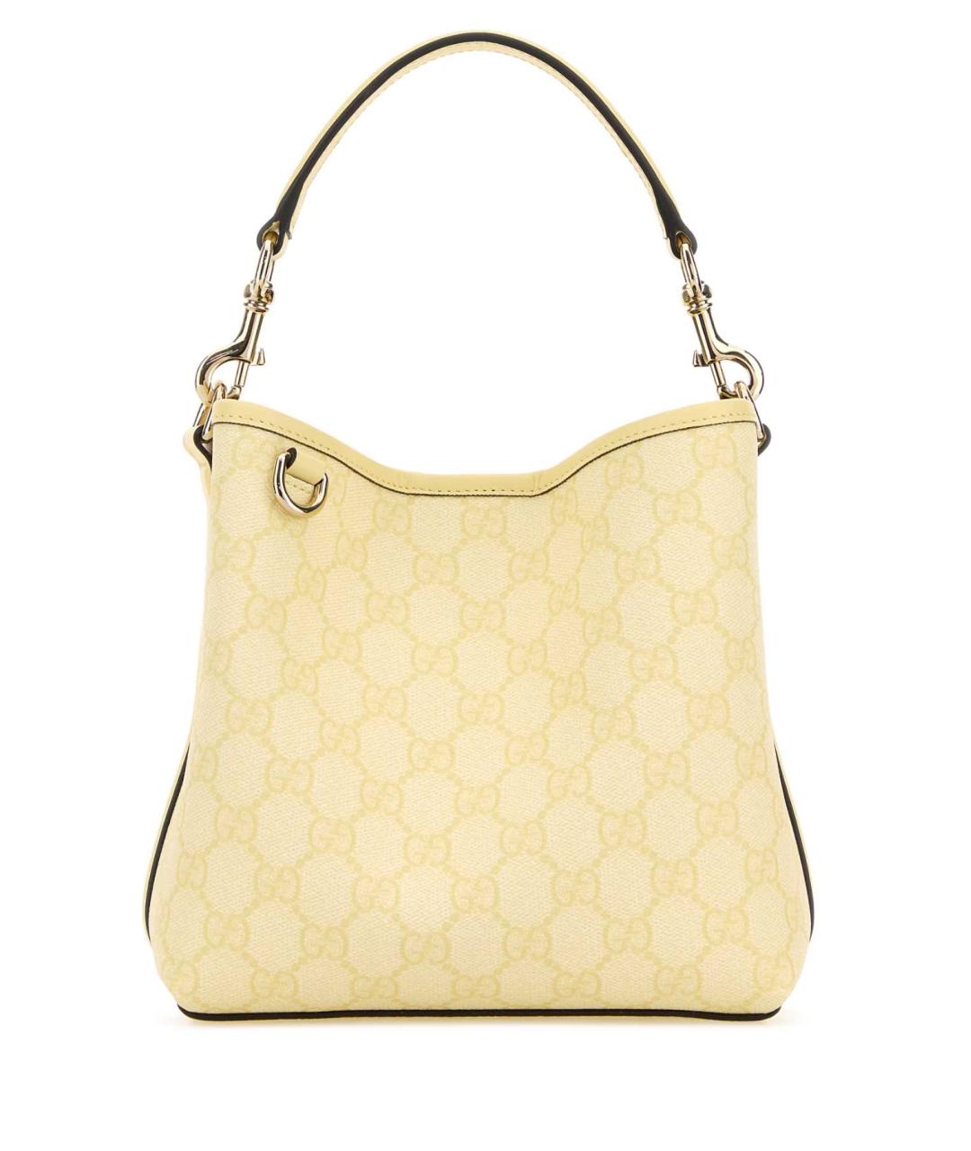 GUCCI Желтая тканевая сумка через плечо, фото 1