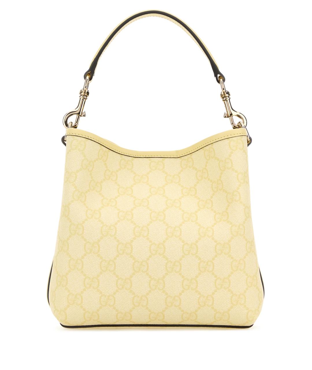 GUCCI Желтая тканевая сумка через плечо, фото 3