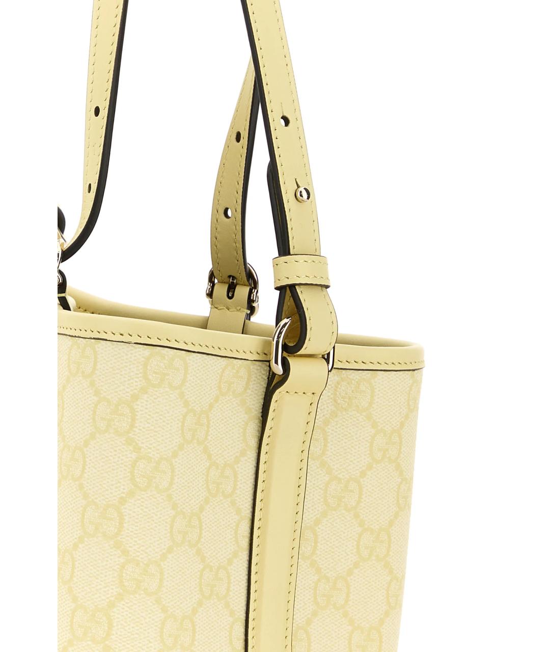 GUCCI Желтая сумка тоут, фото 4