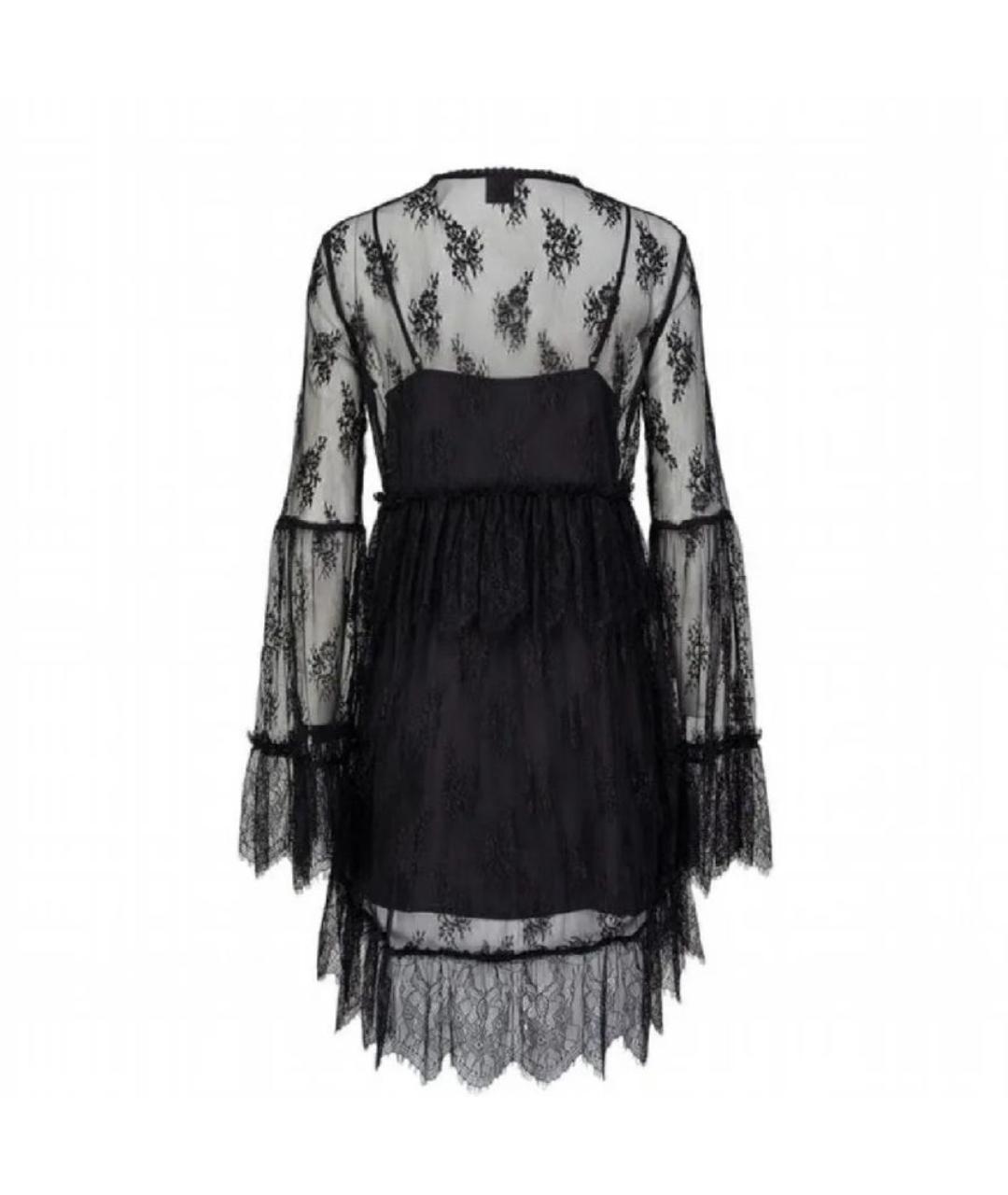 PINKO Черное полиэстеровое коктейльное платье, фото 2