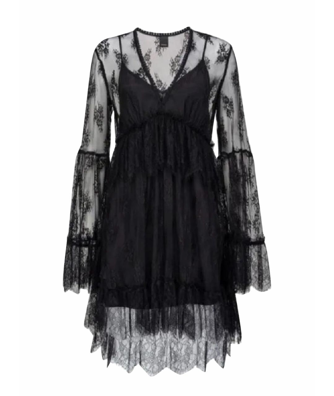 PINKO Черное полиэстеровое коктейльное платье, фото 1