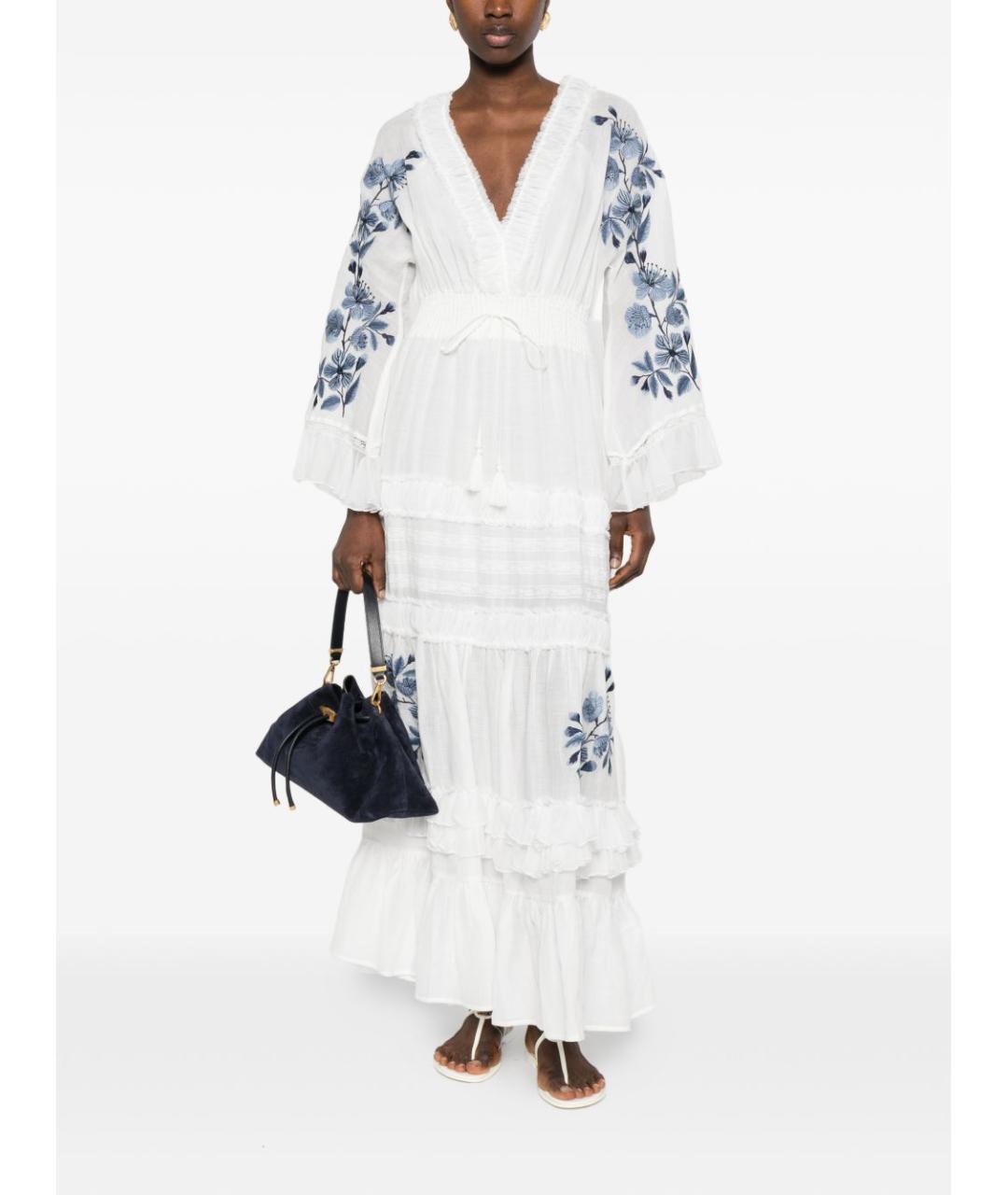 ERMANNO FIRENZE Белое повседневное платье, фото 2