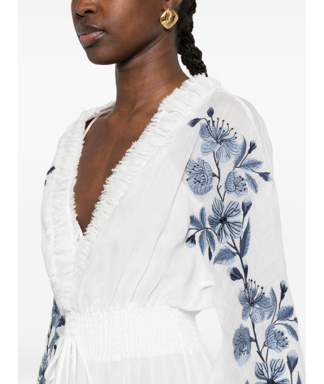 ERMANNO FIRENZE Белое повседневное платье, фото 4